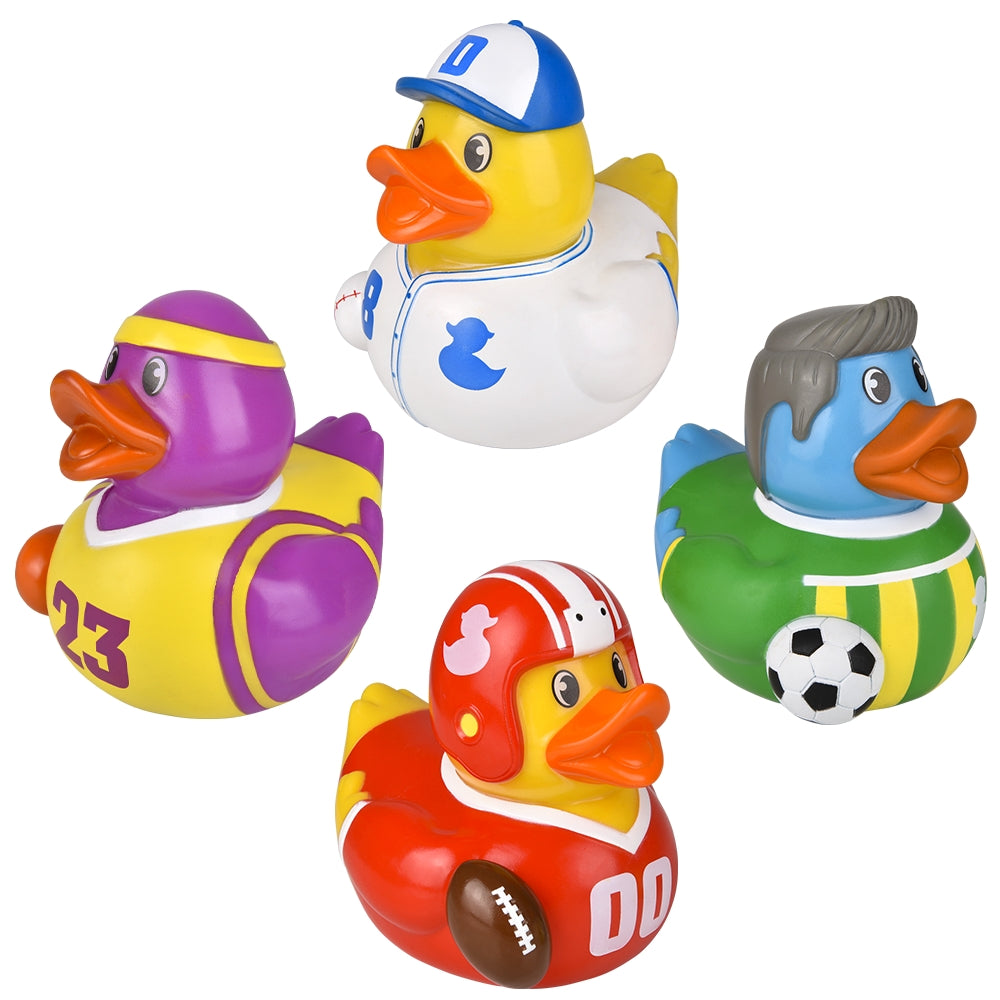 Sports Rubber Duckies 6" (1 DZ)