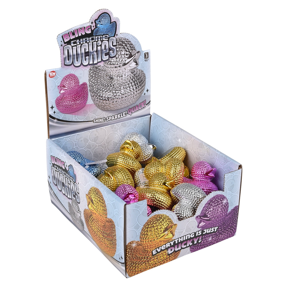 Bling Chrome Duckies (24 Pc Display)