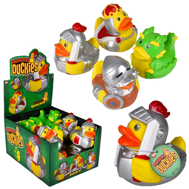 Medieval Duckies Rubber Duckies (12 PC Display)