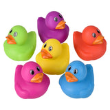 Rubber Duckies Assorted Colors 2" (24 Pack Display)