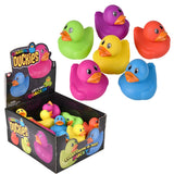 Rubber Duckies Assorted Colors 2" (24 Pack Display)