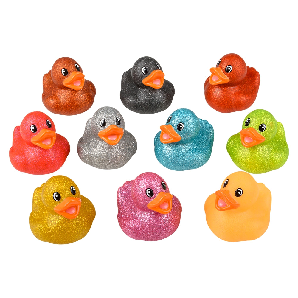 Glitter Rubber Ducks Assortment