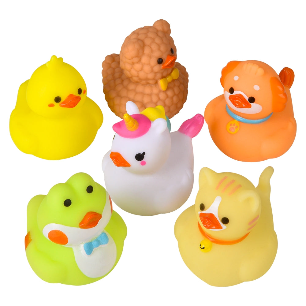 Kawaii Animal Rubber Ducks (1 DZ)