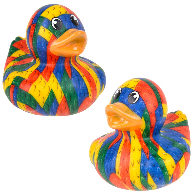 Duckies 2" Block Print Duckies (1 DZ)