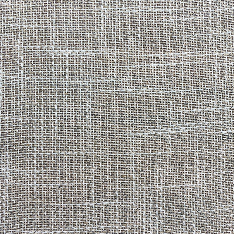 Rebel Metallic Linen Look Sheer Fabric - Solid Textured Ivory, 118" Width (1 Yard)