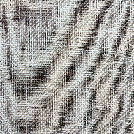 Rebel Metallic Linen Look Sheer Fabric - Solid Textured Ivory, 118" Width (1 Yard)