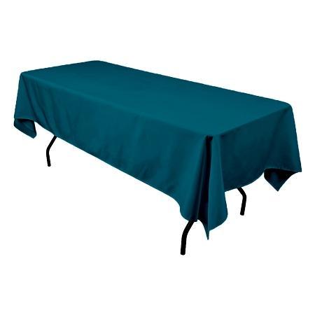 Dark Teal 100% Polyester Rectangular Tablecloth 60″ x 126″