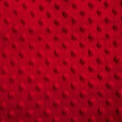 Red Minky Dimple Dot Fabric