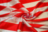 3 Inch Stripe Charmeuse Satin Fabric - Red 3 Inch Stripe, 58/60" Width (1 Yard)