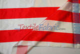 3 Inch Stripe Charmeuse Satin Fabric - Red 3 Inch Stripe, 58/60" Width (1 Yard)
