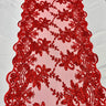 Sequin Lace Luxurious Fabric with Embroideries on Mesh by the Yard – Dresses, Gowns & Special Occasions 20" Width