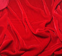 Premium Silk Rayon Velvet Fabric - Azalea, 45" Width (1 Yard)