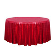 132″ Red Glitz Sequin Round Tablecloth