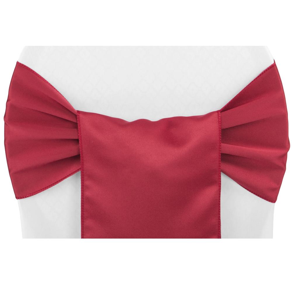 (12 Pack ) Red Bridal Satin Sash
