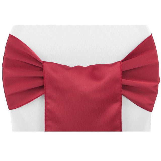 (12 Pack ) Red Bridal Satin Sash