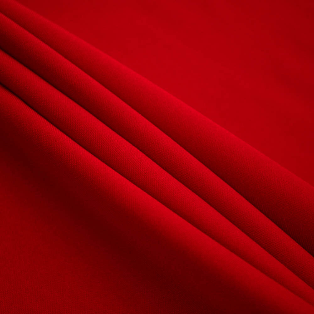 Red Polyester Poplin (120″) Fabric