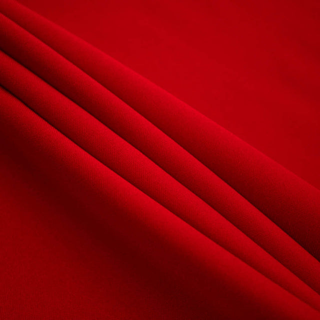 Red Polyester Poplin (120″) Fabric