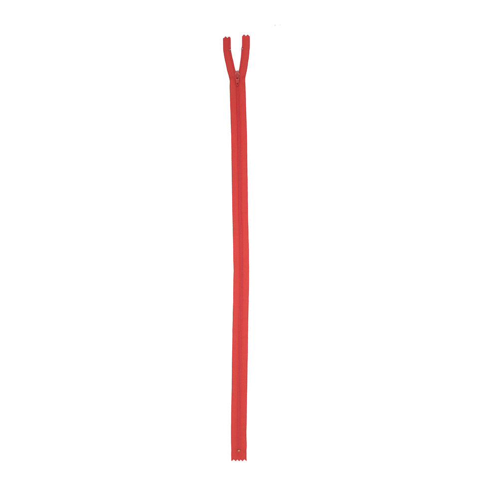 Regular Zipper 24" by YKK - 200 Medium Orange-Red