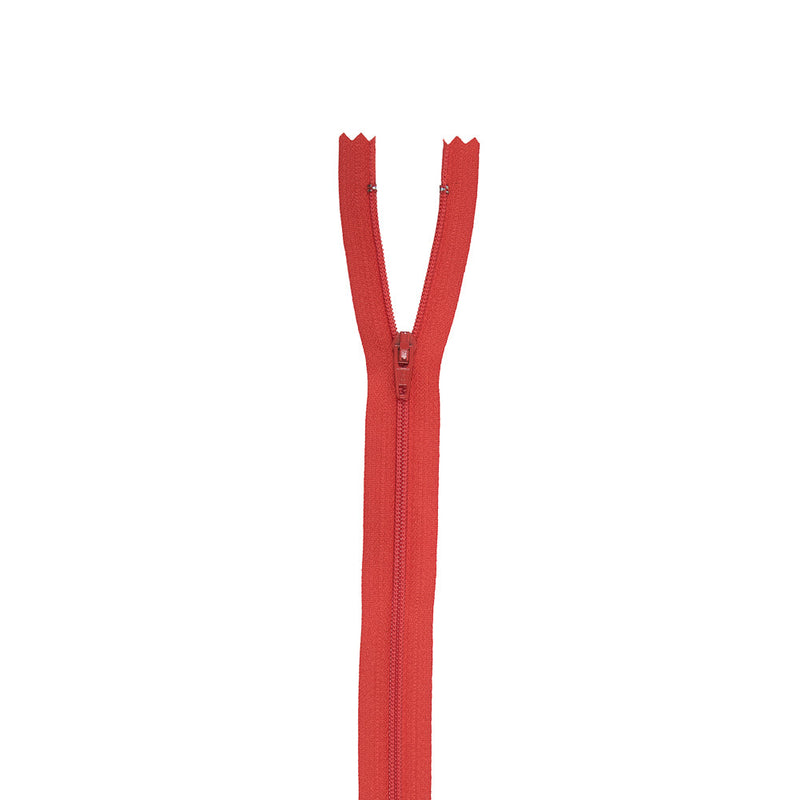 Regular Zipper 24" by YKK - 200 Medium Orange-Red