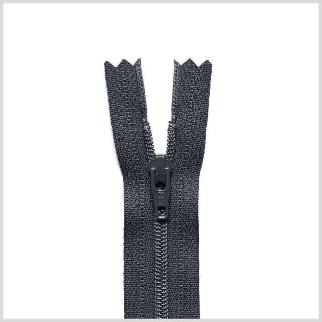 Regular Zipper 9" by YKK - 156 Charcoal