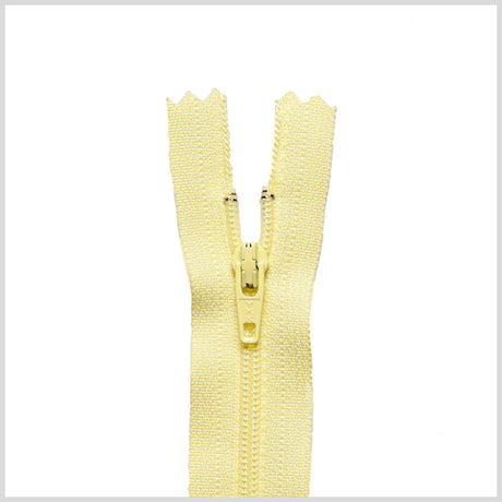 Regular Zipper 9" by YKK - 054 Pale Yellow