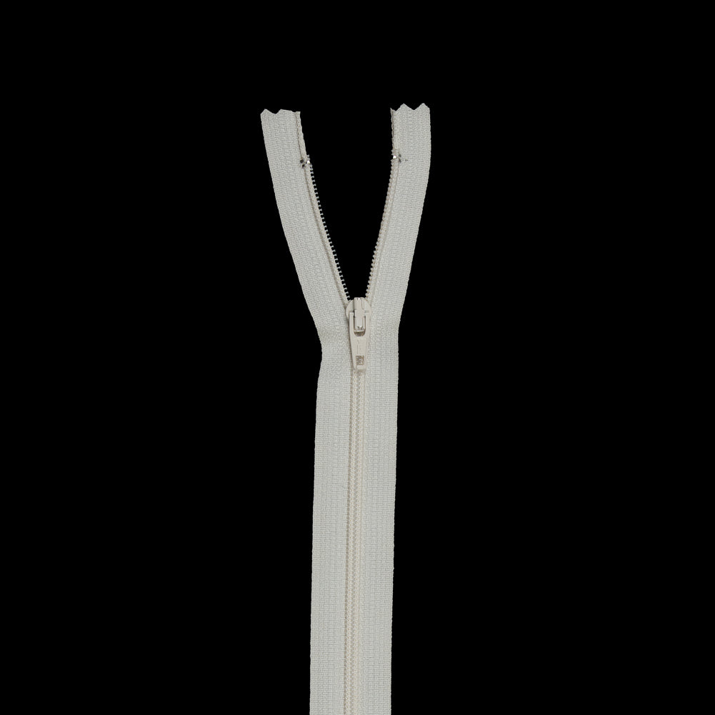 Regular Zipper 9" by YKK - 801 Winter White