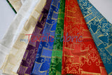 Religious Cross Brocade 100 Percent Polyester Fabric - Elegant Cross Motif, 60" Width (1 Yard)