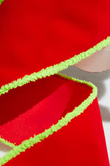 4" x 10 Yards Red Velvet Ribbon
