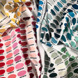 Color Reference Chart Fabric - Oval Color Swatches, RGB Numbers, Custom Fabric Type (1 Unit)