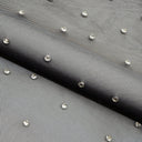 Stellar Rhinestone Stretch Mesh Fabric - White, Off White, Nude, Black, 54/55" Width (1 Yard)