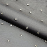 Stellar Rhinestone Stretch Mesh Fabric - Rhinestone Embellished Stretch Mesh, 54/55" Width, 2-Way Stretch (1 Yard)