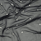 Stellar Rhinestone Stretch Mesh Fabric - Rhinestone Embellished Stretch Mesh, 54/55" Width, 2-Way Stretch (1 Yard)