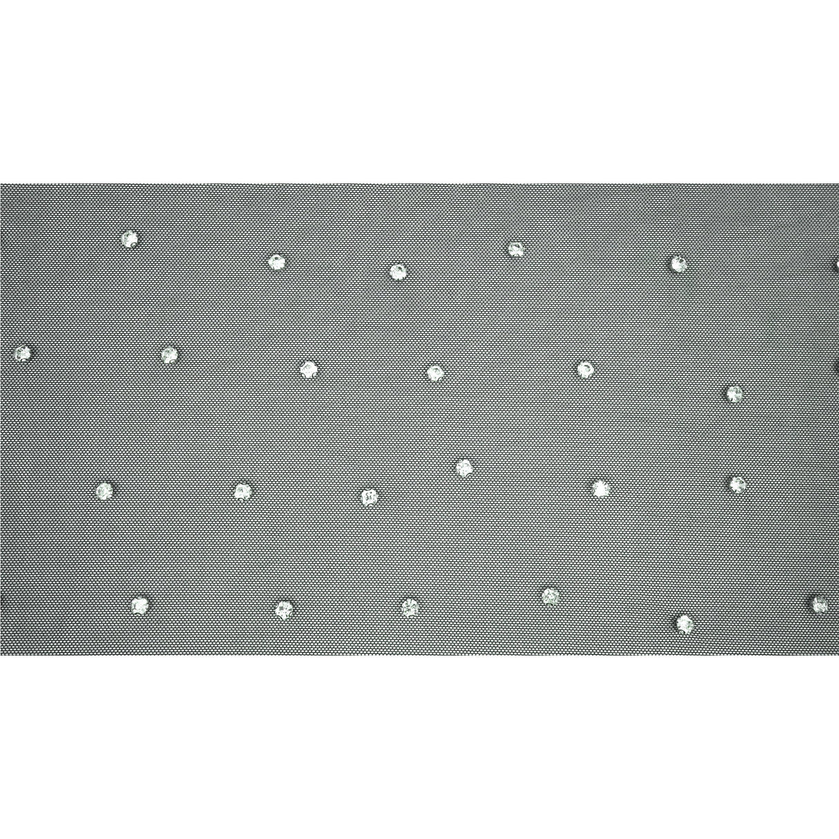Rhinestone Stretch Mesh Fabric
