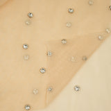 Rhinestone Stretch Mesh Fabric