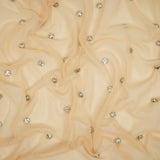 Rhinestone Stretch Mesh Fabric