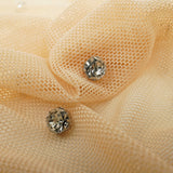 Rhinestone Stretch Mesh Fabric