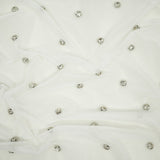 Rhinestone Stretch Mesh Fabric