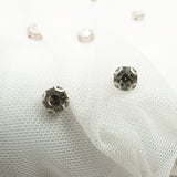Rhinestone Stretch Mesh Fabric