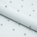 Rhinestone Stretch Mesh Fabric