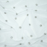 Rhinestone Stretch Mesh Fabric