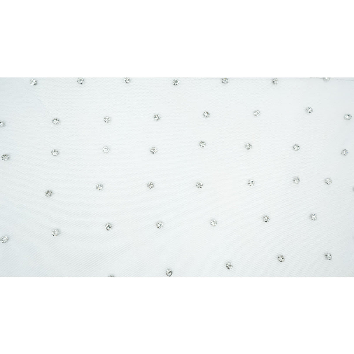 Rhinestone Stretch Mesh Fabric