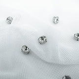 Rhinestone Stretch Mesh Fabric