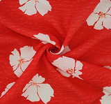 Rayon Dobby Dot Jacquard 1D1104 Rayon Fabric - Coral Dobby Dot Jacquard, 54/55" Width