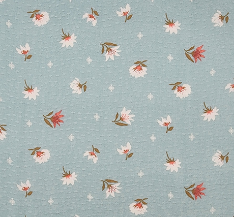 Rayon Jacquard Dobby Dot 1D1161 Seafoam Rayon Fabric - Seafoam Dobby Dot, 53/54" Width