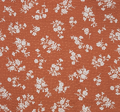 1 Yard Elegant Brown Rayon Dobby Dot Jacquard 53/54" Wide Fabric for Dresses & Apparel