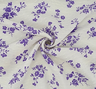 1 Yard Soft Rayon Jacquard Dobby Dot Fabric Off White and Purple For Fashion Wear 53/54 Inches width