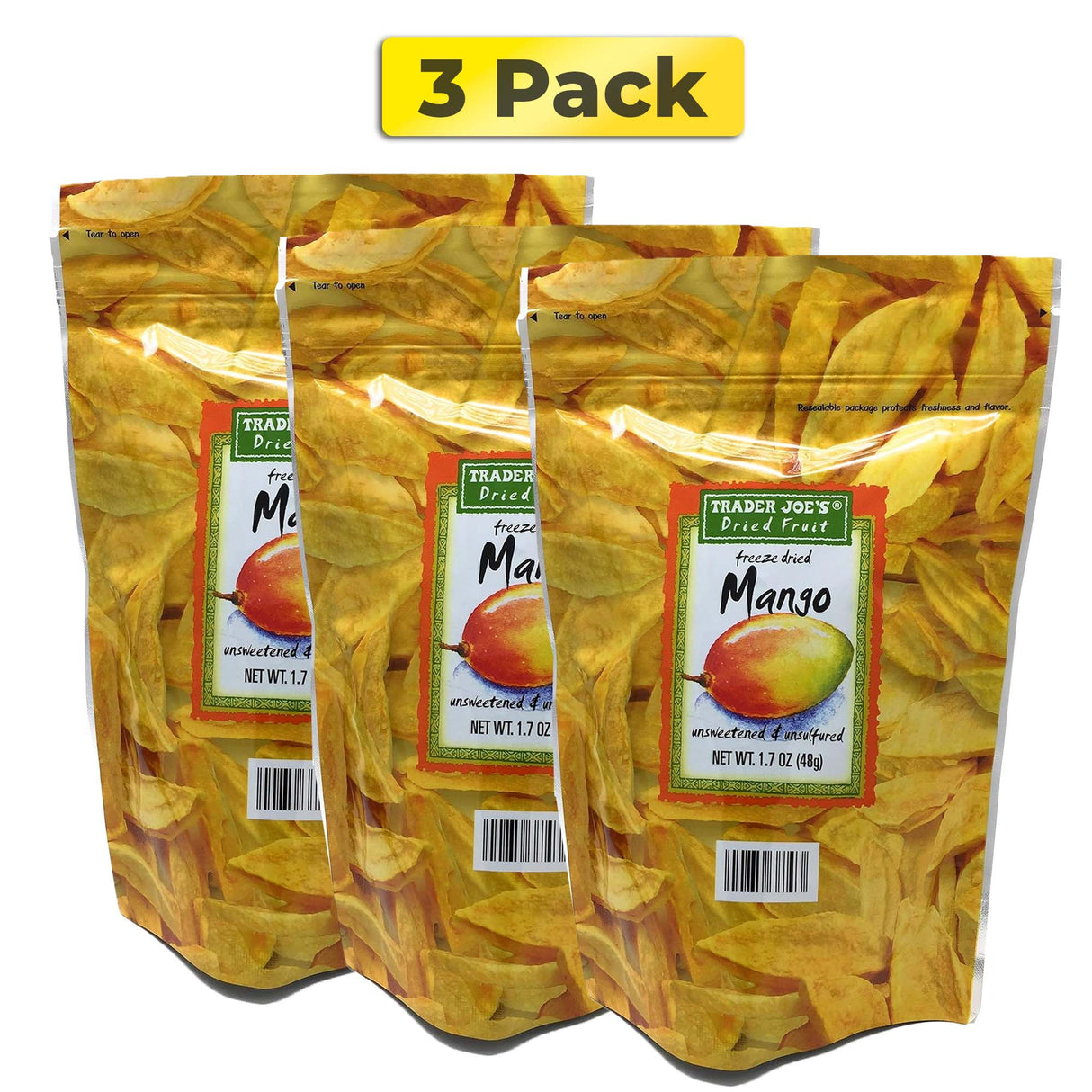 Trader Joe's Freeze Dried Mango | 1.7 oz