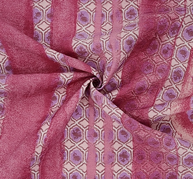 Rayon Nylon Poplin Fabric - Pink, 57/58" Width
