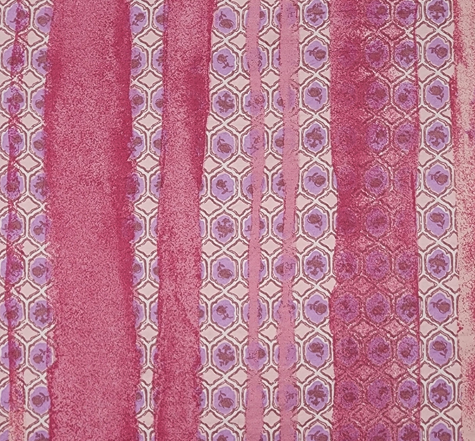 Rayon Nylon Poplin Fabric - Pink, 57/58" Width