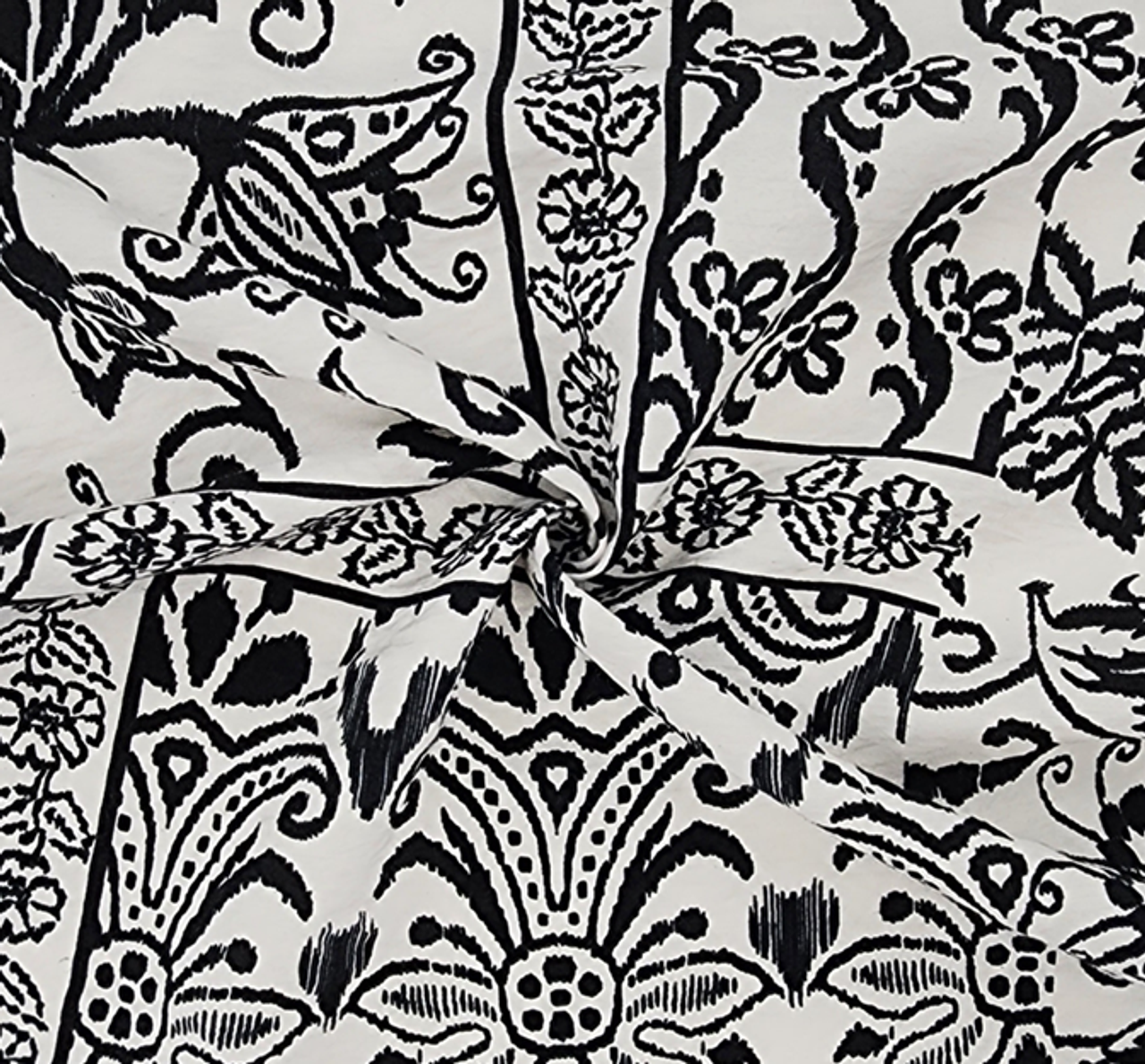 1 Yard Off White Rayon Nylon Poplin Fabric Smooth Lightweight Material for Apparel and Linings 57/58 Inches Wide